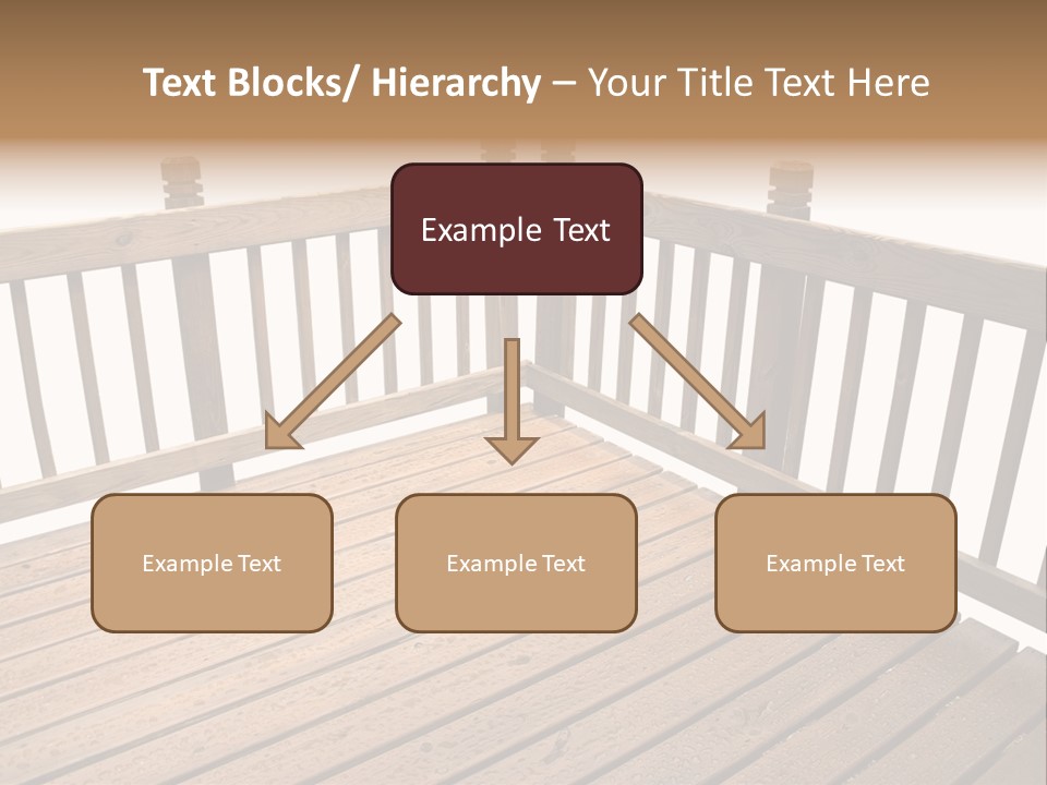 A Deck Isolated On A White Background PowerPoint Template