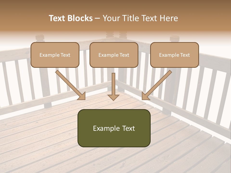 A Deck Isolated On A White Background PowerPoint Template