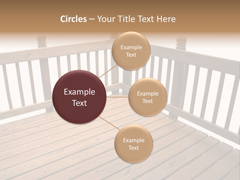 A Deck Isolated On A White Background PowerPoint Template