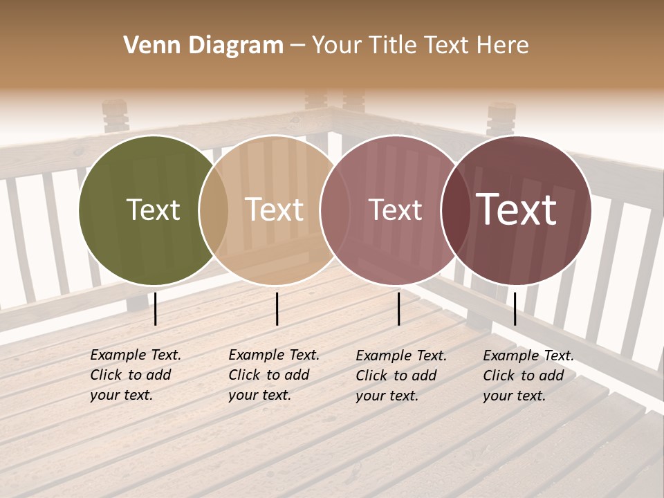 A Deck Isolated On A White Background PowerPoint Template