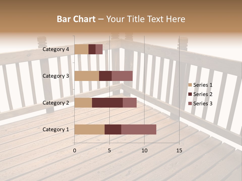 A Deck Isolated On A White Background PowerPoint Template