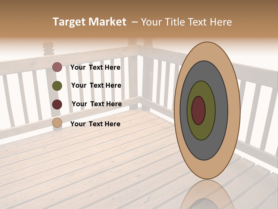 A Deck Isolated On A White Background PowerPoint Template