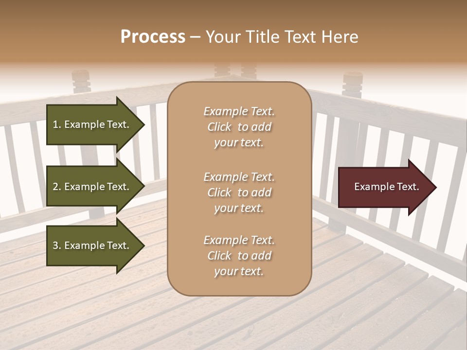 A Deck Isolated On A White Background PowerPoint Template