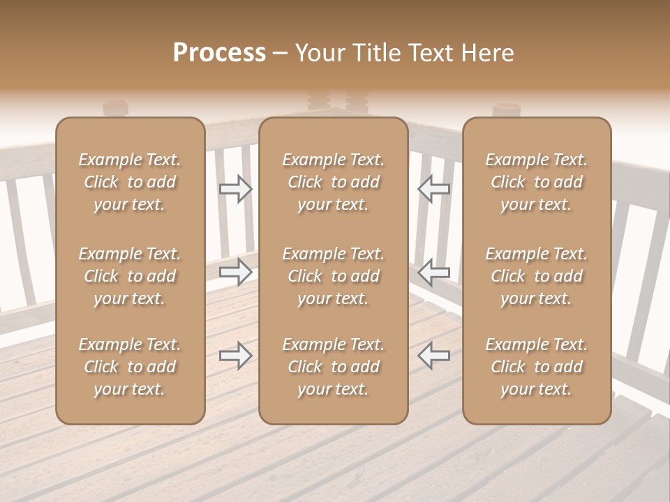 A Deck Isolated On A White Background PowerPoint Template