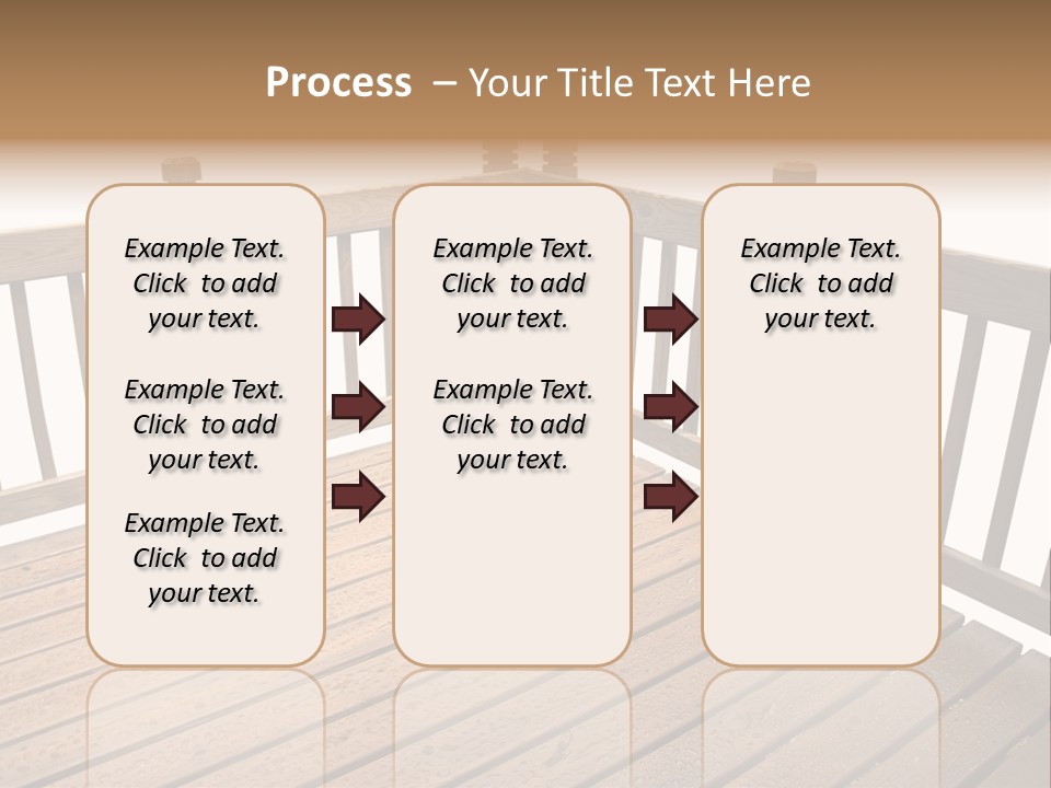 A Deck Isolated On A White Background PowerPoint Template
