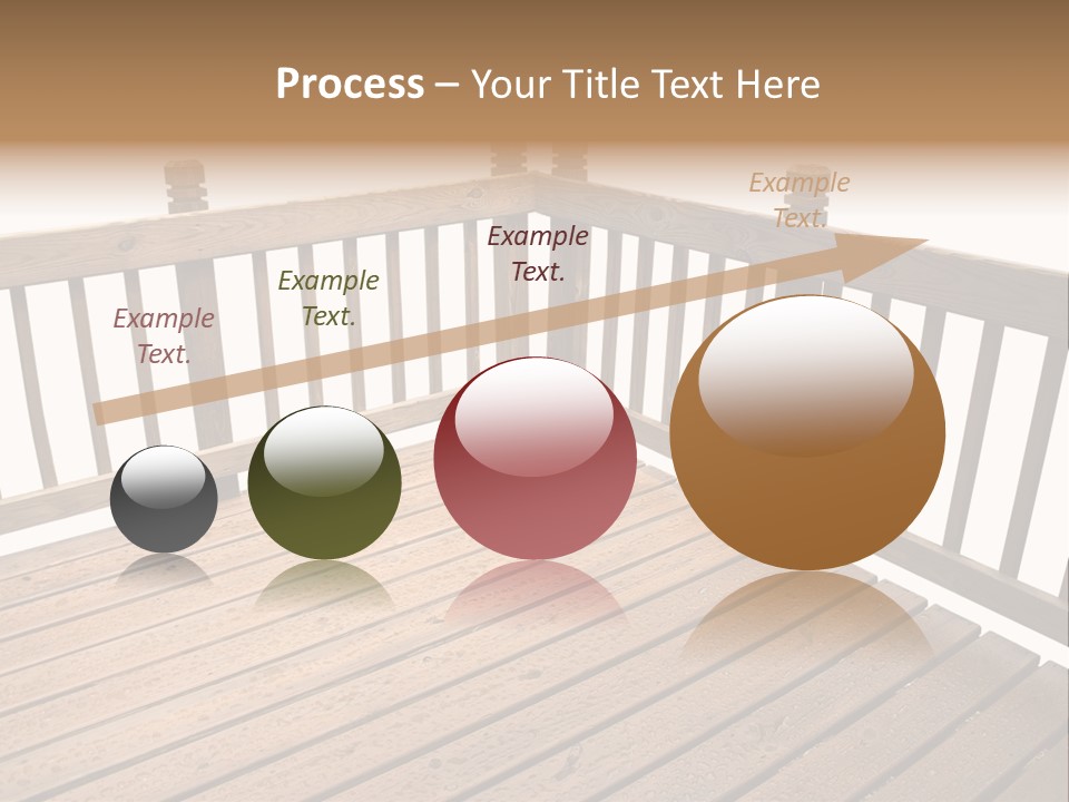 A Deck Isolated On A White Background PowerPoint Template