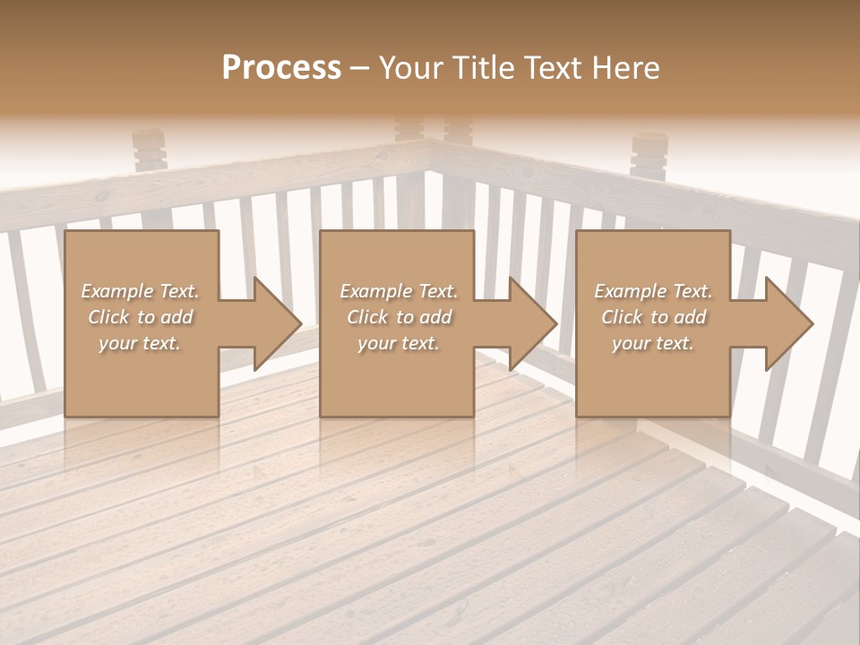 A Deck Isolated On A White Background PowerPoint Template