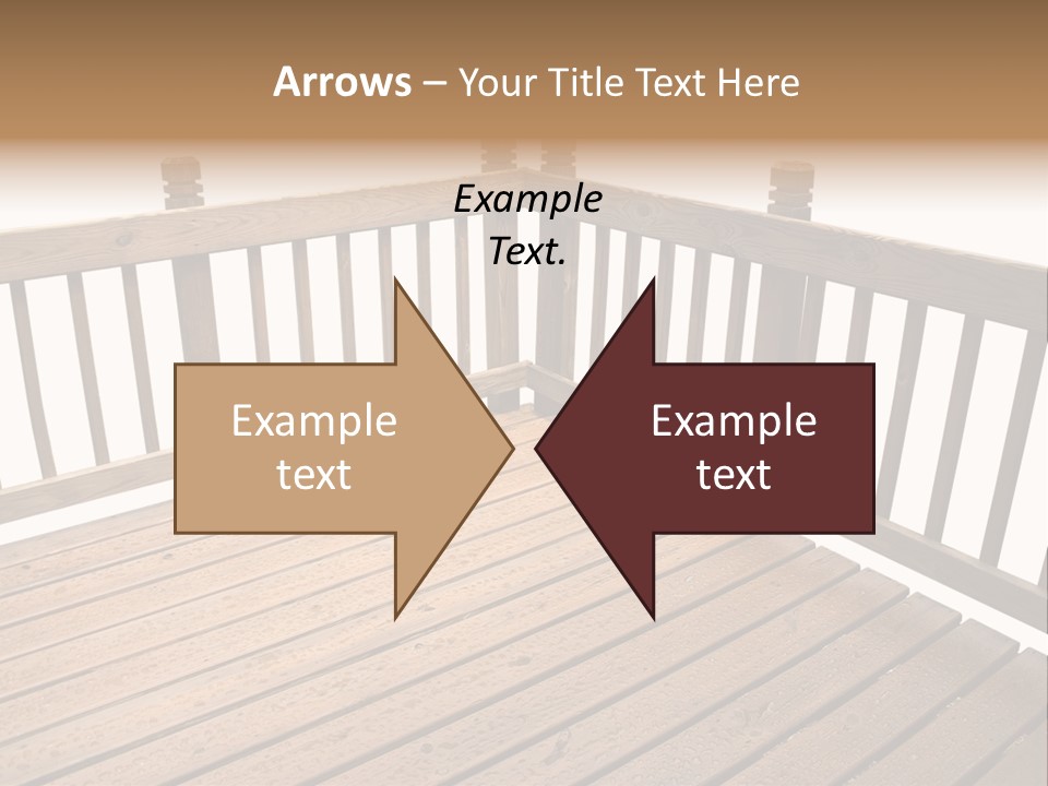 A Deck Isolated On A White Background PowerPoint Template