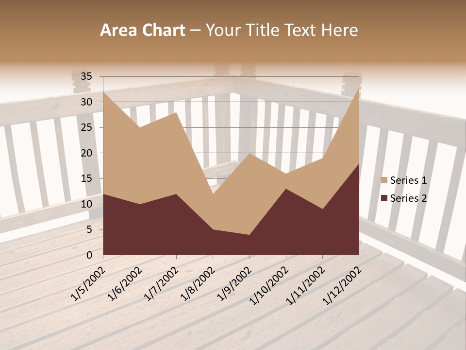 A Deck Isolated On A White Background PowerPoint Template