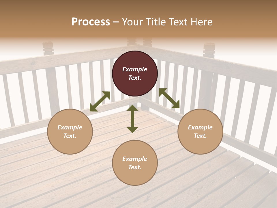 A Deck Isolated On A White Background PowerPoint Template