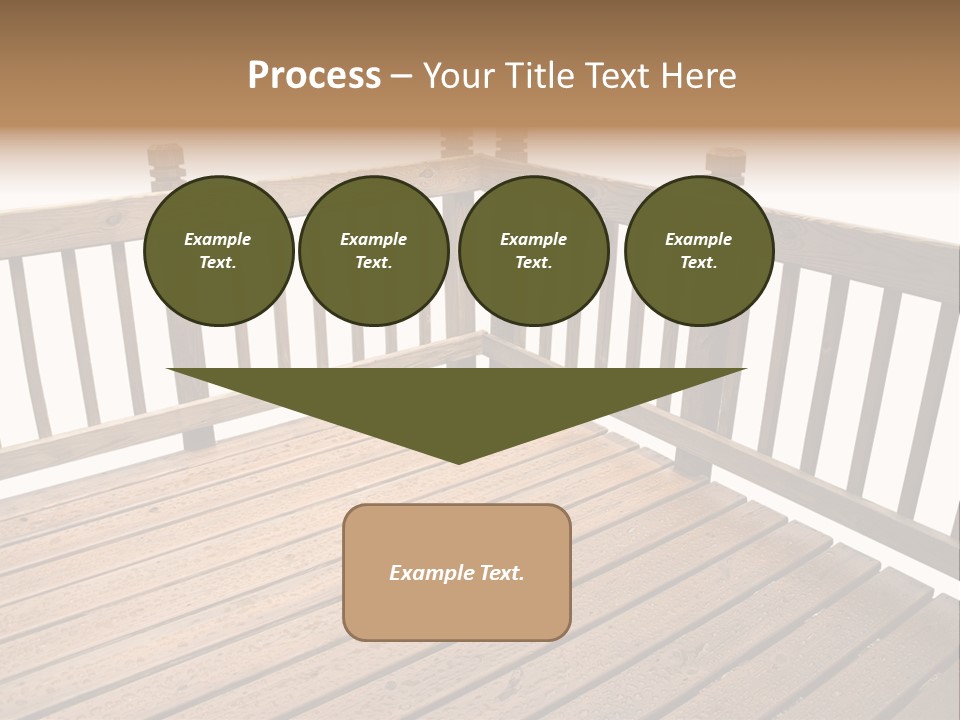 A Deck Isolated On A White Background PowerPoint Template