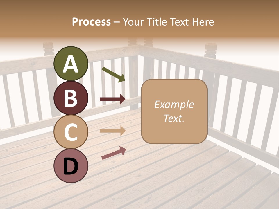 A Deck Isolated On A White Background PowerPoint Template