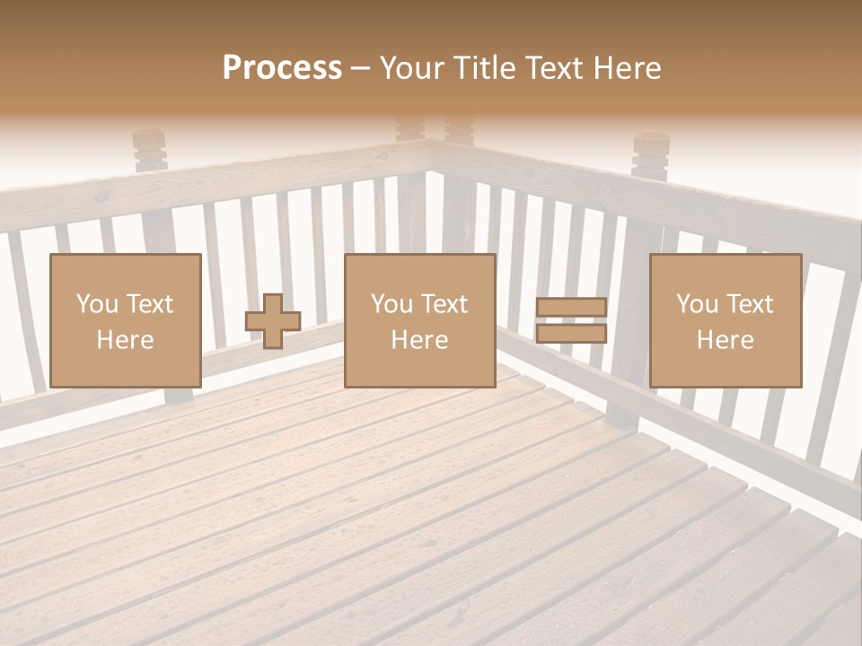 A Deck Isolated On A White Background PowerPoint Template