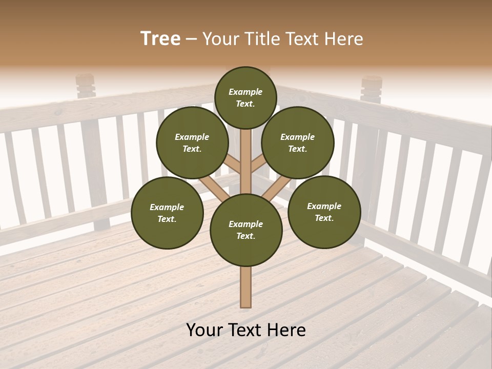 A Deck Isolated On A White Background PowerPoint Template