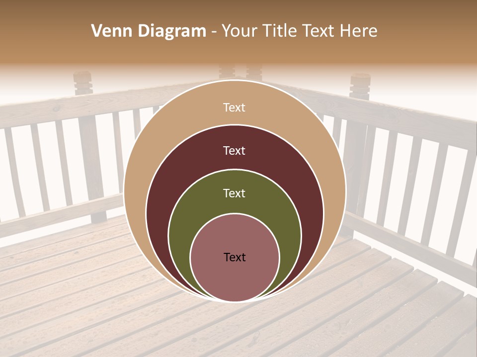 A Deck Isolated On A White Background PowerPoint Template