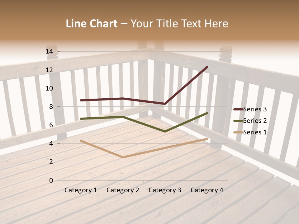 A Deck Isolated On A White Background PowerPoint Template