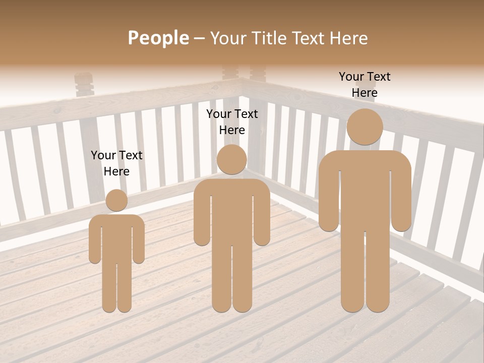 A Deck Isolated On A White Background PowerPoint Template