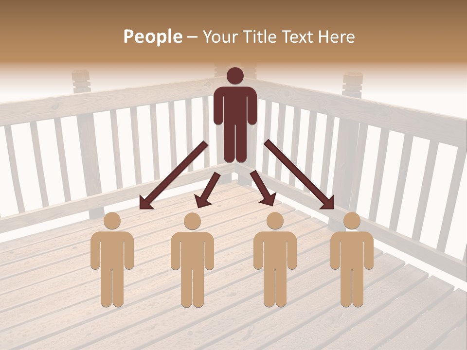 A Deck Isolated On A White Background PowerPoint Template