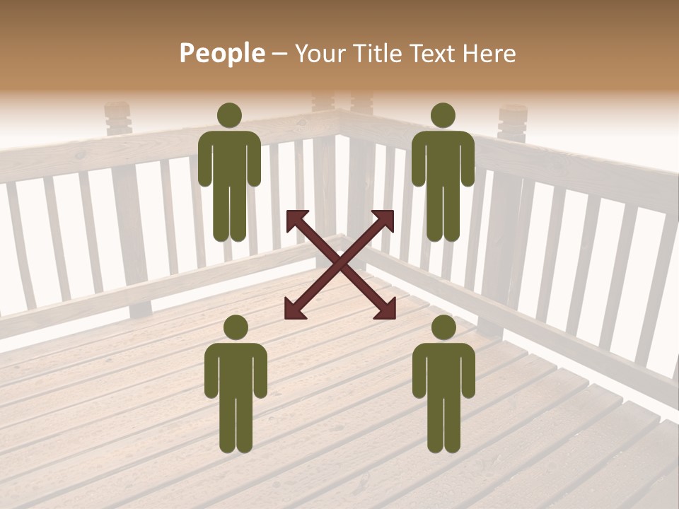 A Deck Isolated On A White Background PowerPoint Template