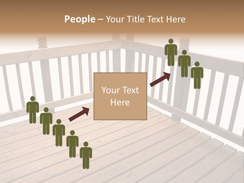 A Deck Isolated On A White Background PowerPoint Template