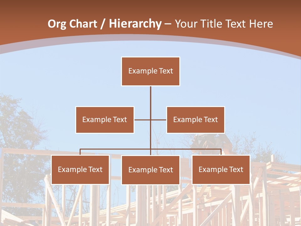 Workers On New Home Construction PowerPoint Template