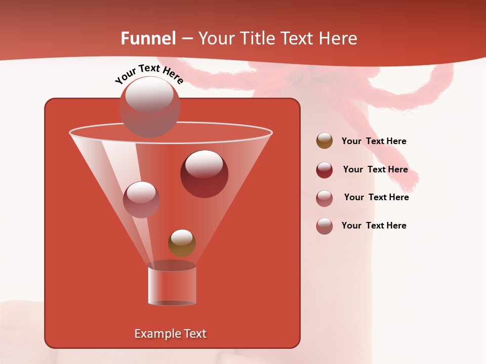 A Person Holding A Finger With A Red Bow On It PowerPoint Template