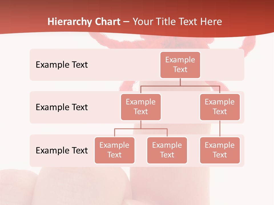 A Person Holding A Finger With A Red Bow On It PowerPoint Template