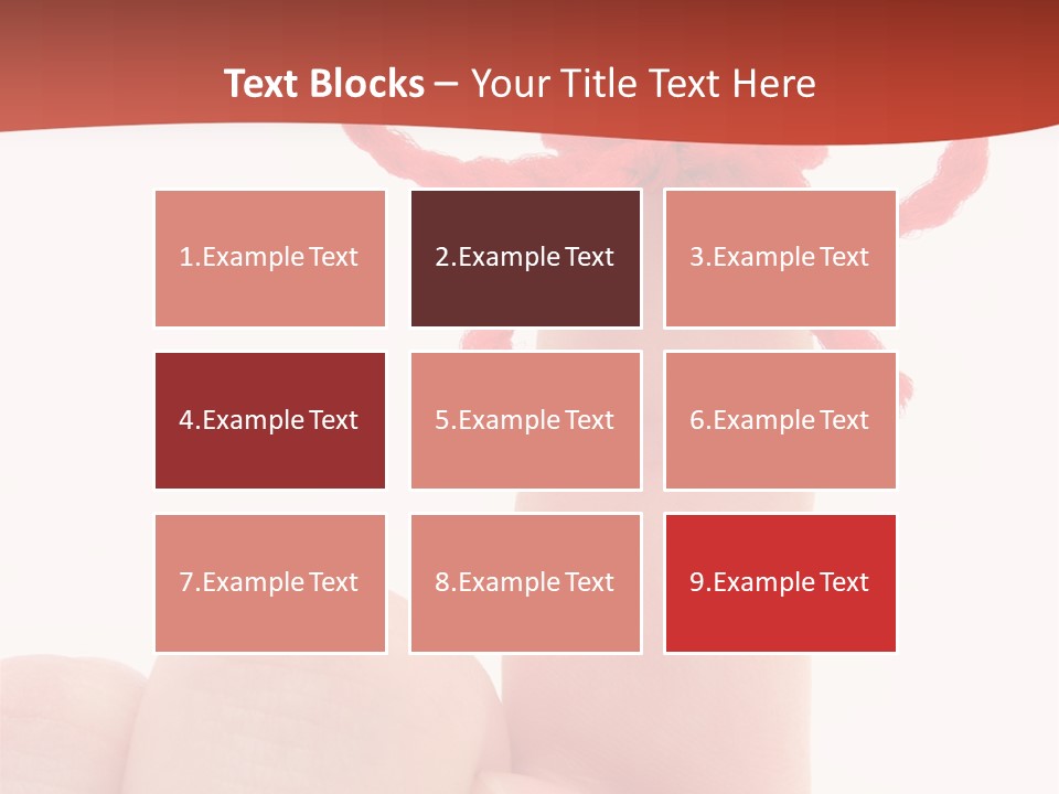 A Person Holding A Finger With A Red Bow On It PowerPoint Template