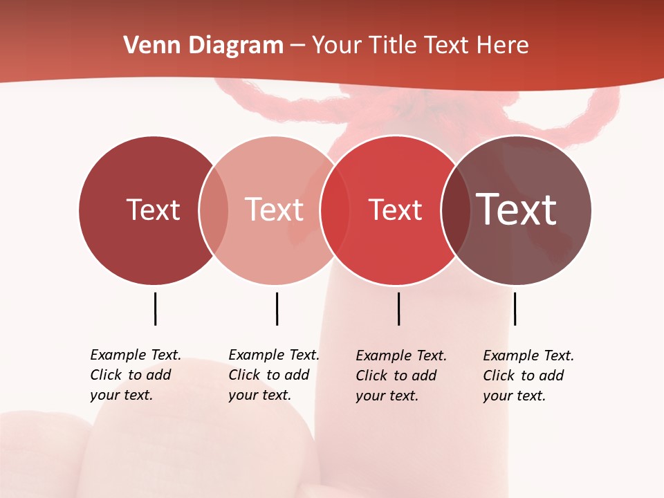 A Person Holding A Finger With A Red Bow On It PowerPoint Template