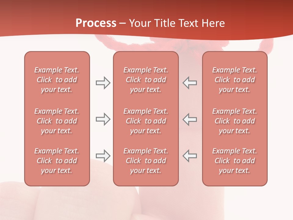 A Person Holding A Finger With A Red Bow On It PowerPoint Template
