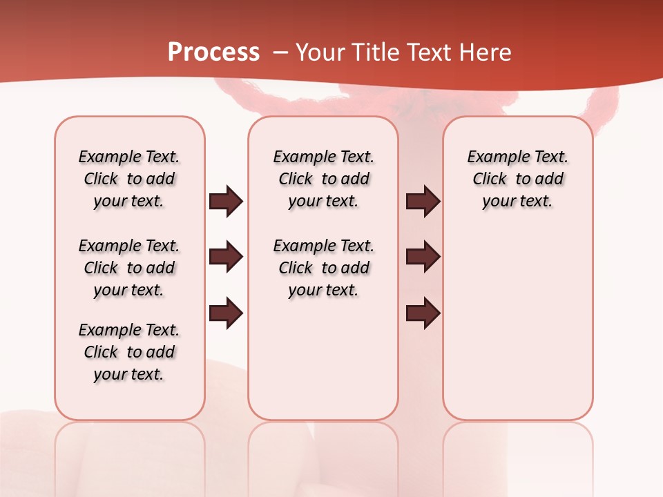 A Person Holding A Finger With A Red Bow On It PowerPoint Template