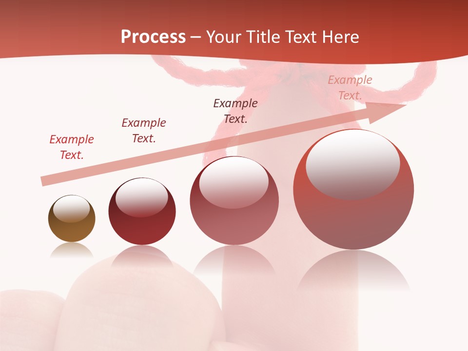 A Person Holding A Finger With A Red Bow On It PowerPoint Template