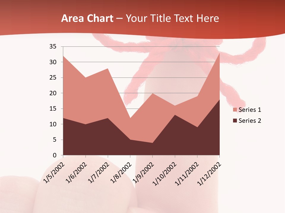 A Person Holding A Finger With A Red Bow On It PowerPoint Template