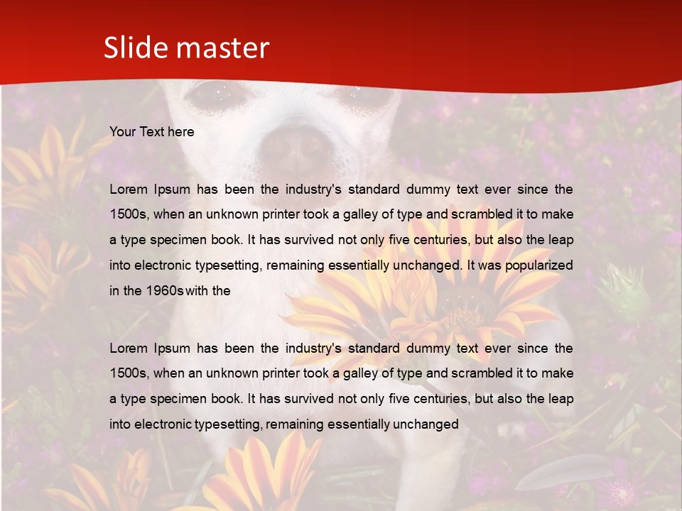 Penny In Flowers PowerPoint Template