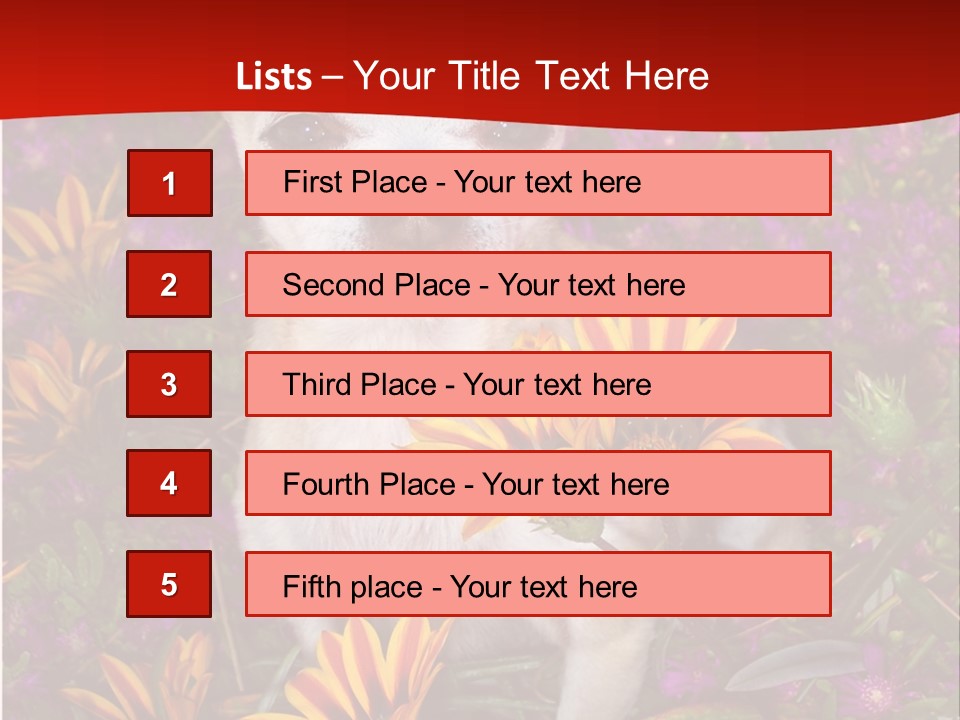 Penny In Flowers PowerPoint Template