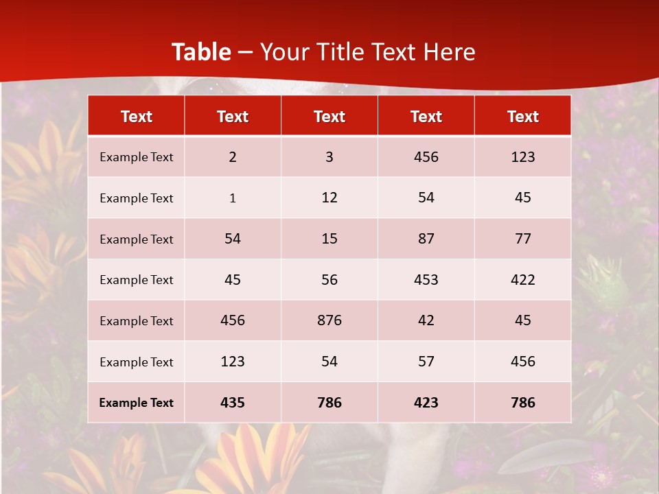 Penny In Flowers PowerPoint Template