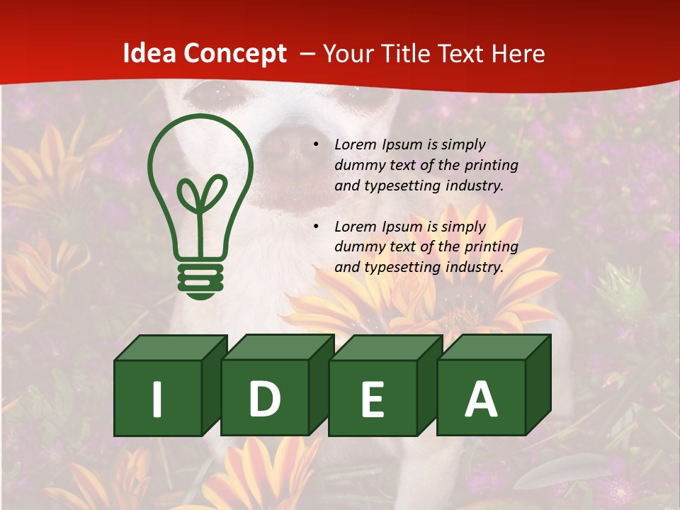 Penny In Flowers PowerPoint Template