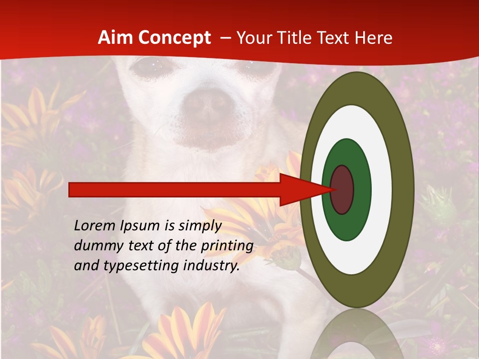 Penny In Flowers PowerPoint Template