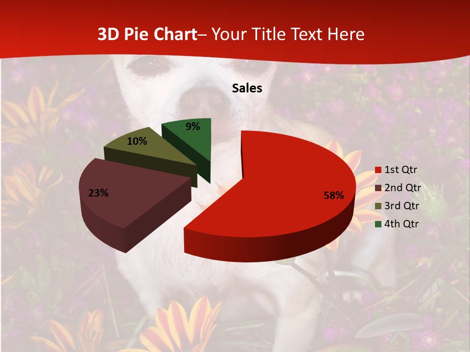 Penny In Flowers PowerPoint Template