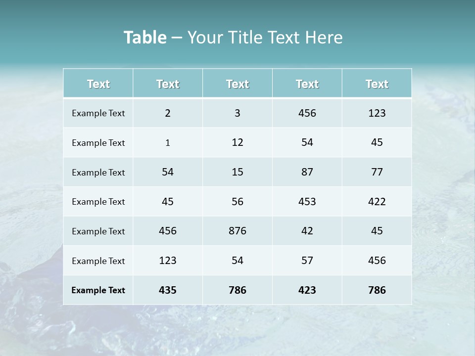 Cute Boy Swimming In Pool Wearing Blue Shirt And Goggles PowerPoint Template