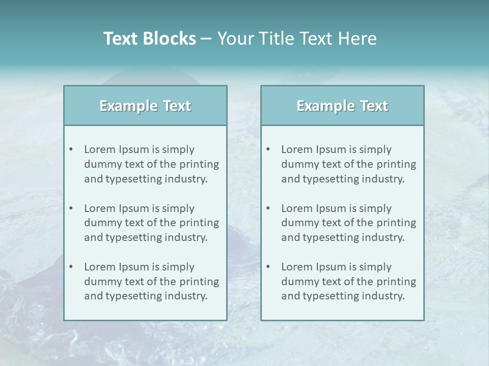 Cute Boy Swimming In Pool Wearing Blue Shirt And Goggles PowerPoint Template