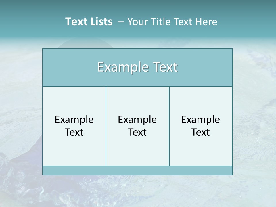 Cute Boy Swimming In Pool Wearing Blue Shirt And Goggles PowerPoint Template