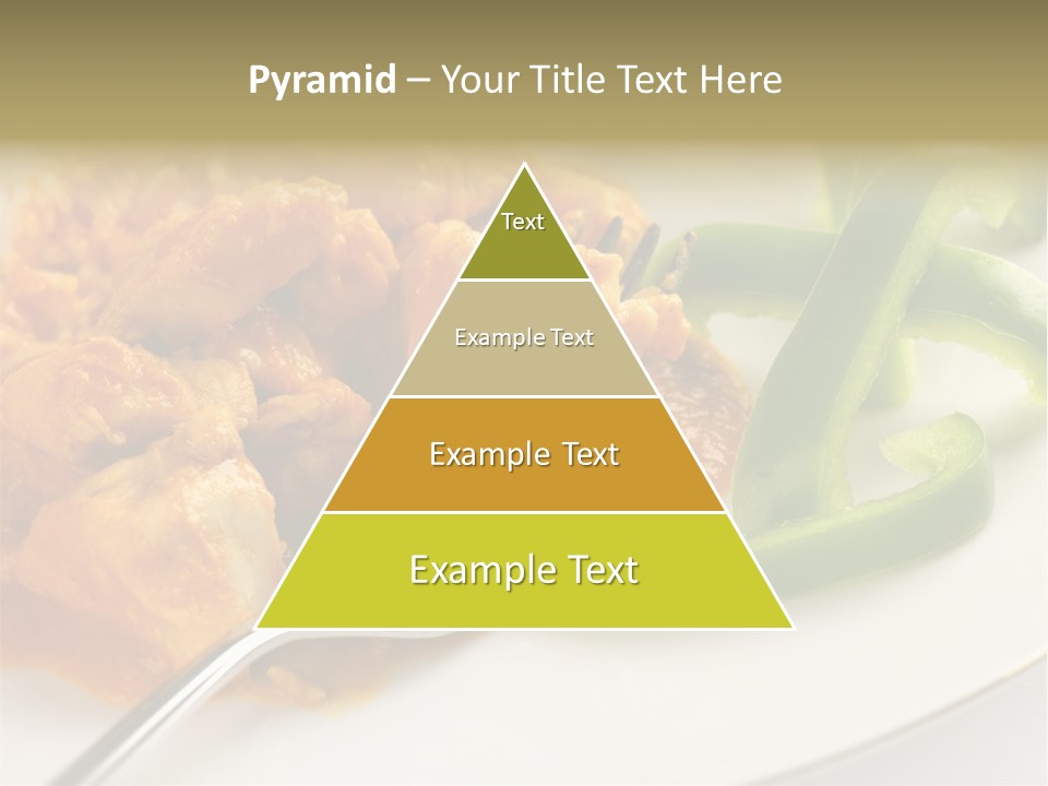 Thai Peanut Chicken Curry With Sliced Green Peppers PowerPoint Template