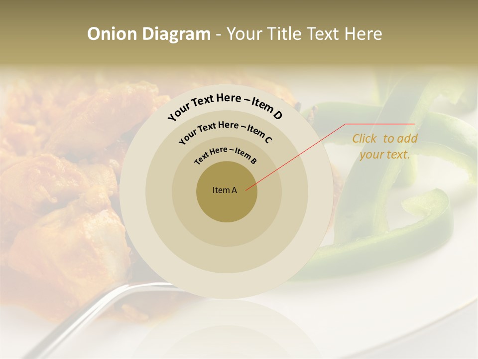 Thai Peanut Chicken Curry With Sliced Green Peppers PowerPoint Template