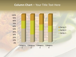 Thai Peanut Chicken Curry With Sliced Green Peppers PowerPoint Template