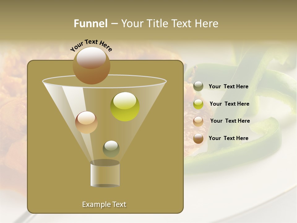 Thai Peanut Chicken Curry With Sliced Green Peppers PowerPoint Template