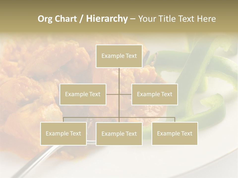 Thai Peanut Chicken Curry With Sliced Green Peppers PowerPoint Template