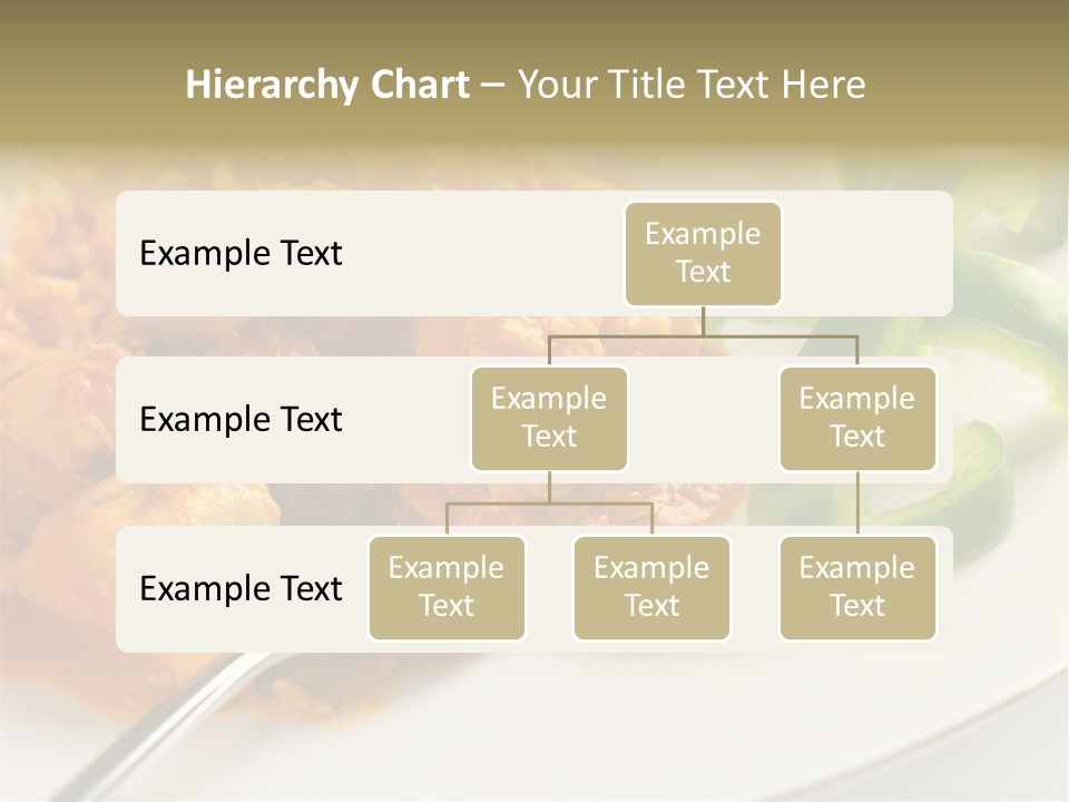 Thai Peanut Chicken Curry With Sliced Green Peppers PowerPoint Template