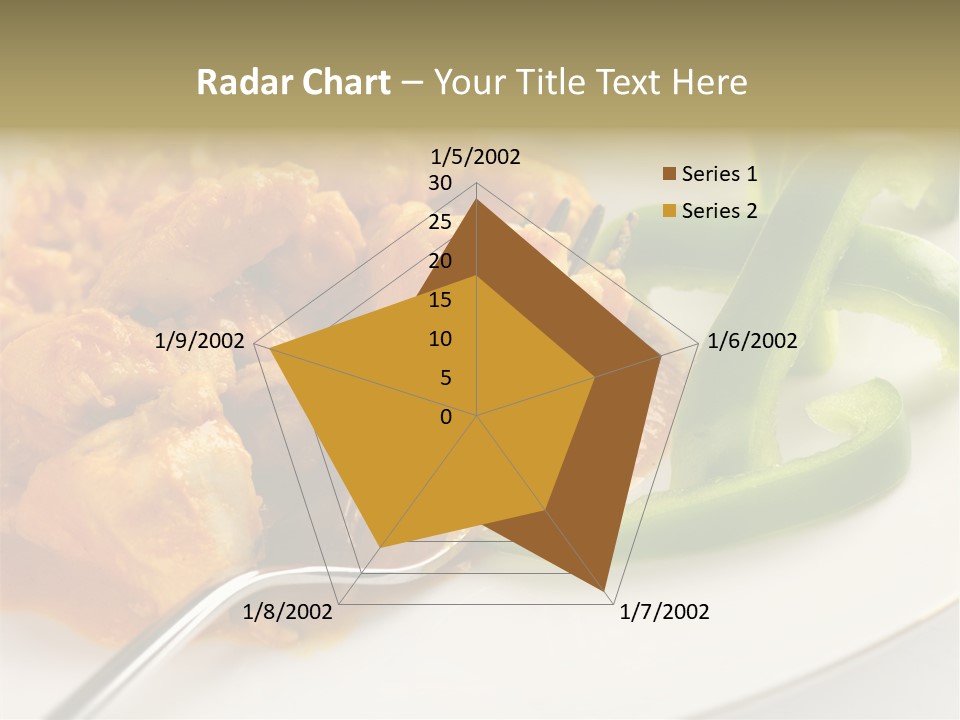 Thai Peanut Chicken Curry With Sliced Green Peppers PowerPoint Template