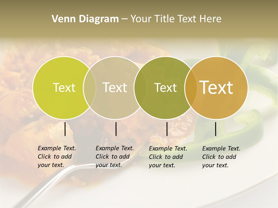 Thai Peanut Chicken Curry With Sliced Green Peppers PowerPoint Template
